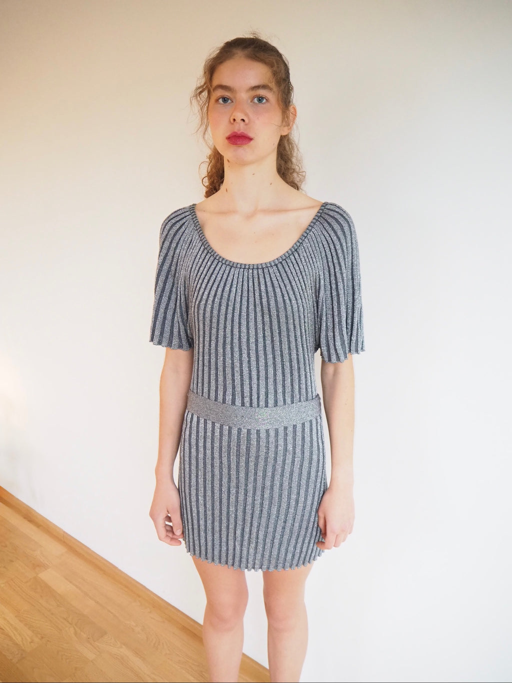 Stiped glitter dress