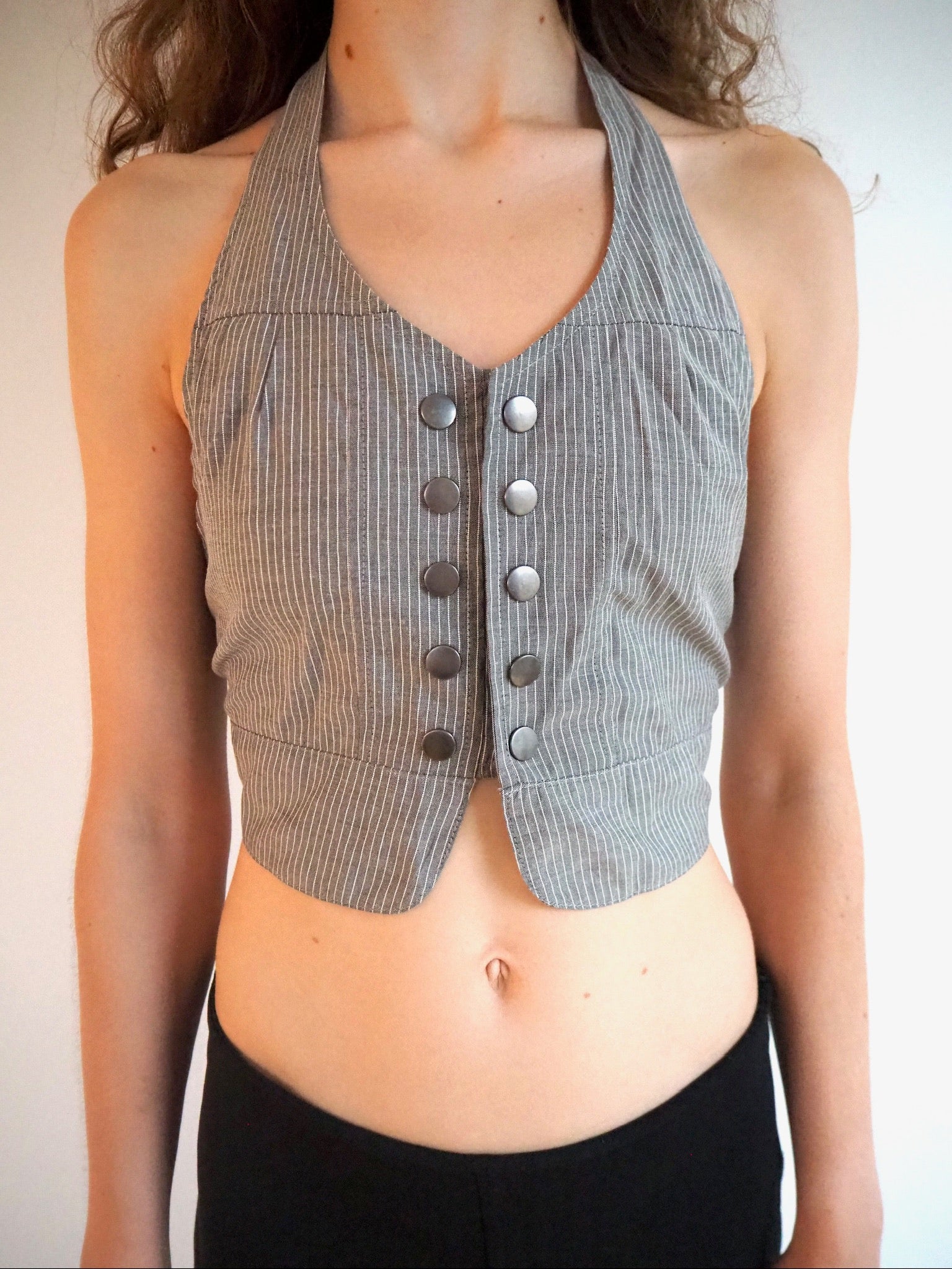 Halterneck vest top