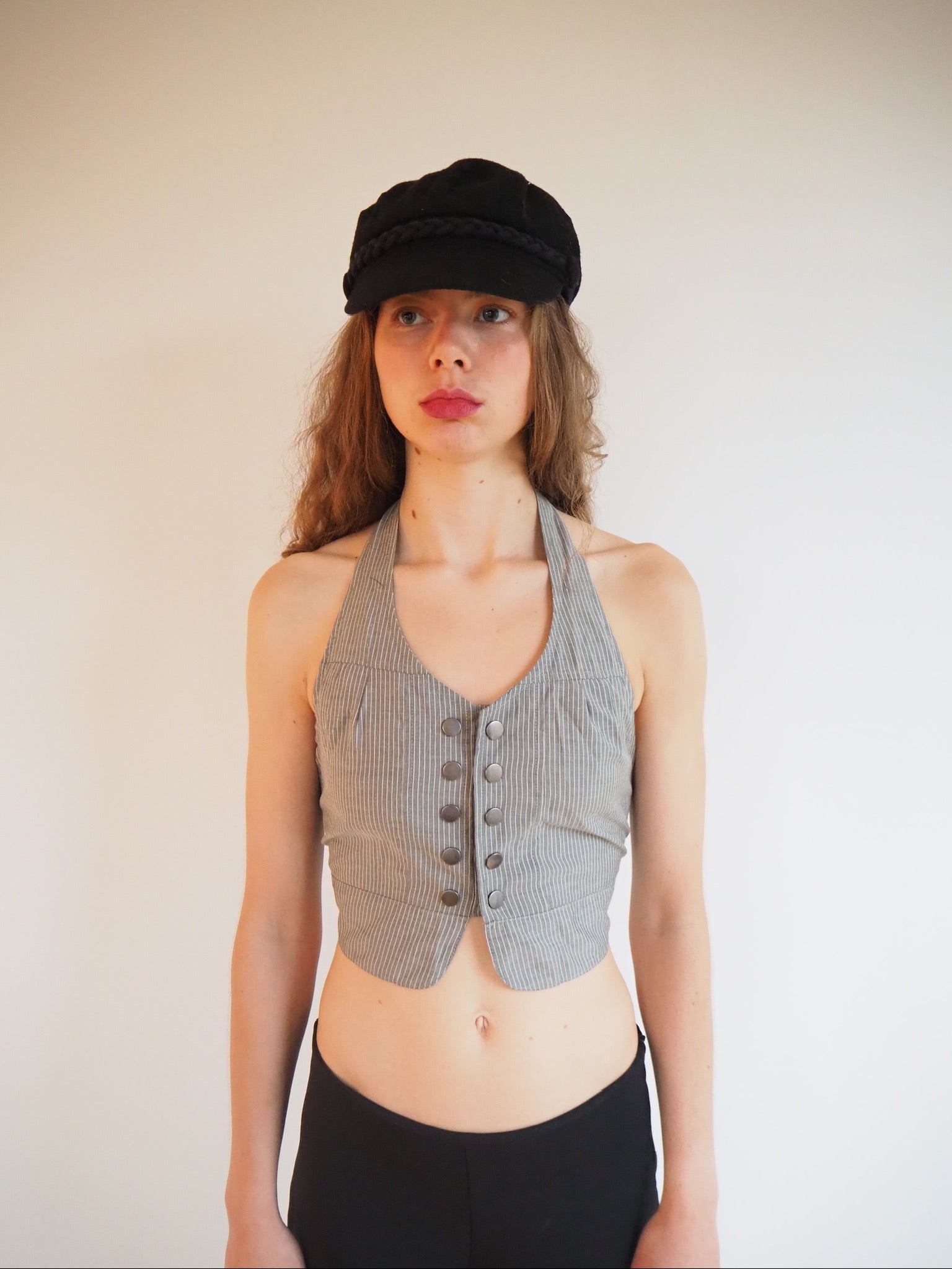Halterneck vest top