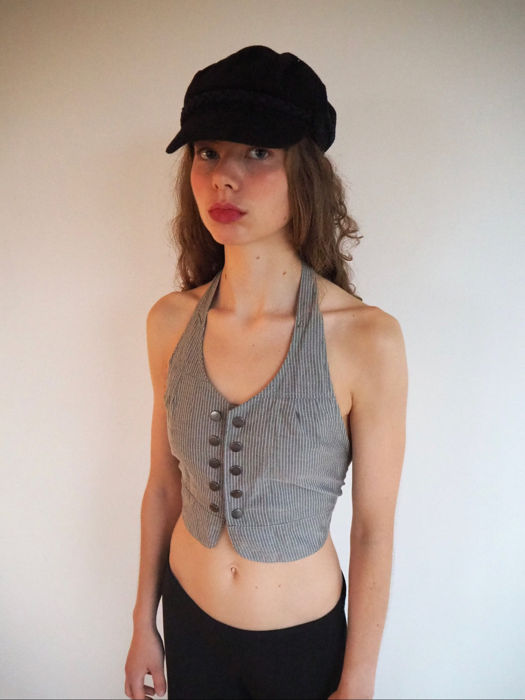 Halterneck vest top