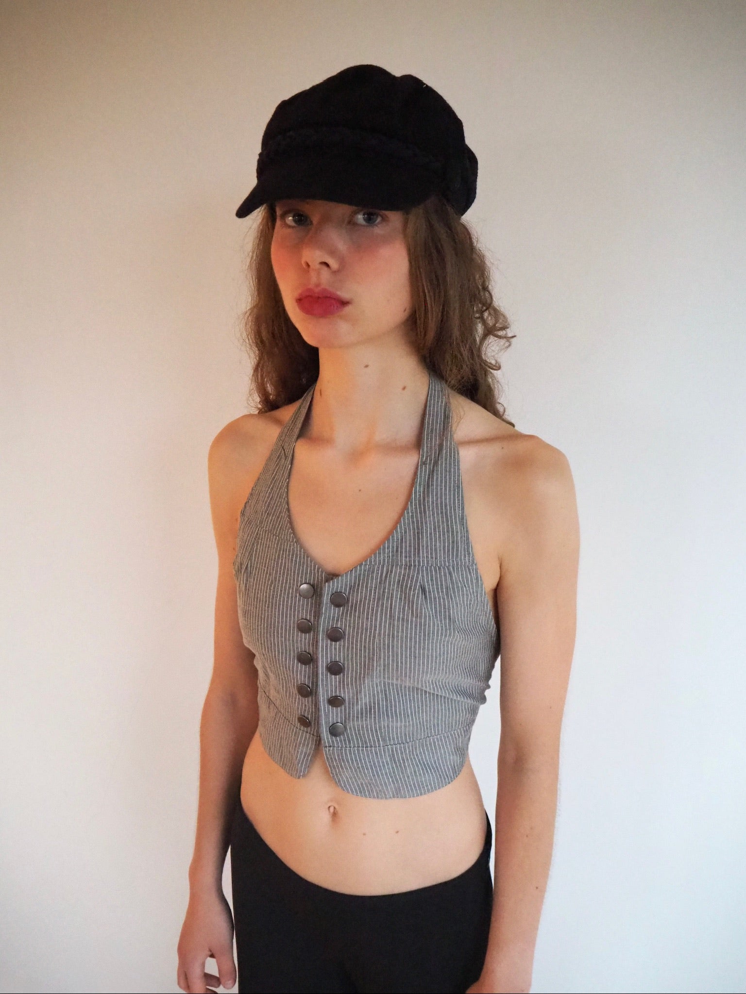 Halterneck vest top