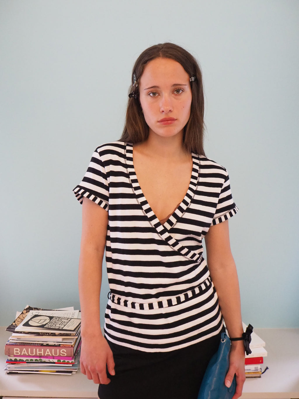 Striped detailed shirt
