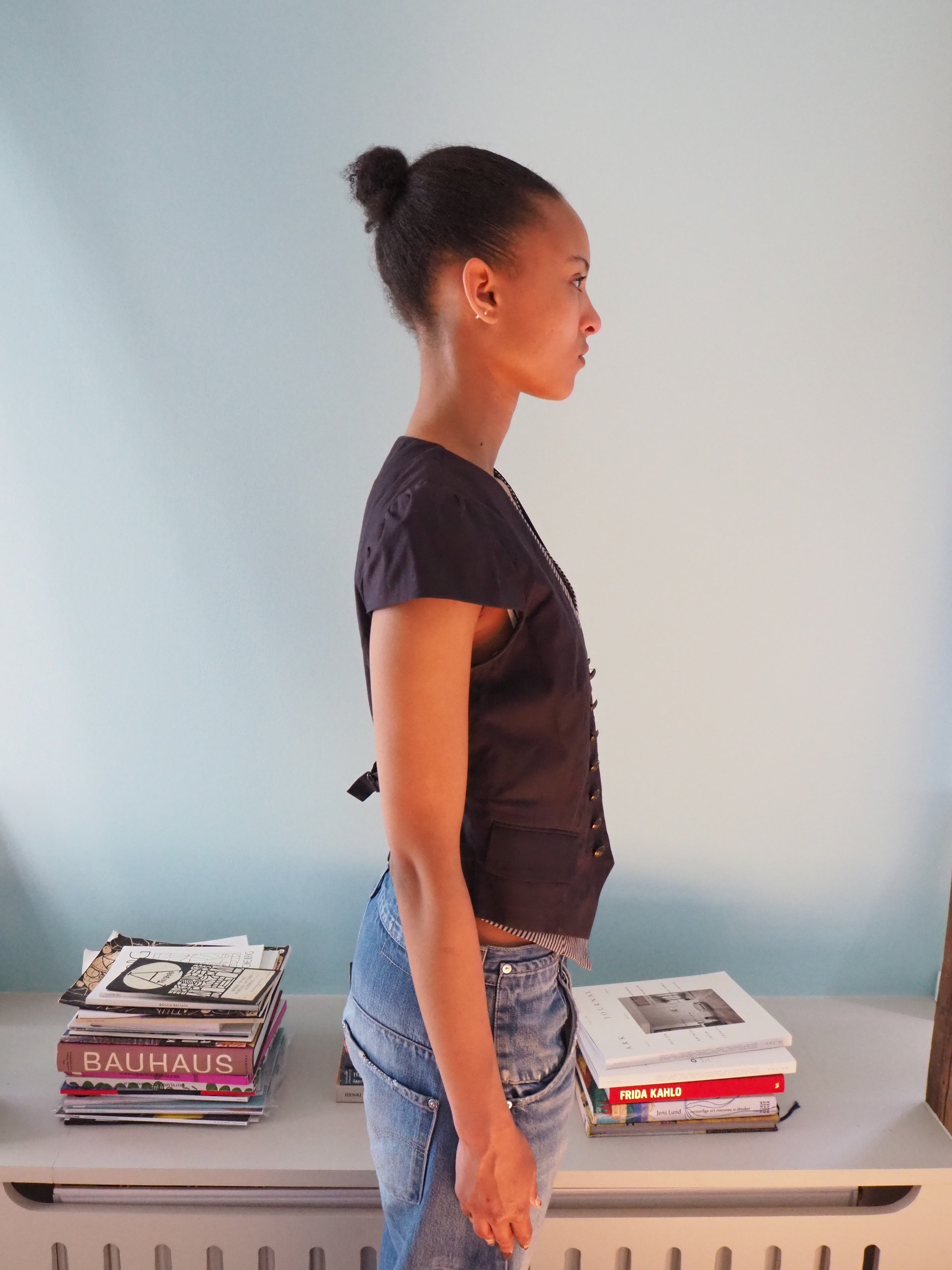 layered BCBG vest top